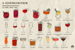 84 Cocktails Illustrations Svg Png Eps Product Image 3