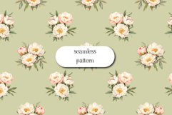 Peonies digital paper , peonies scrapbook, peony pattern Product Image 1