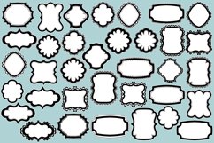 Doodle Frame Label Stickers |Printable Stickers Product Image 3