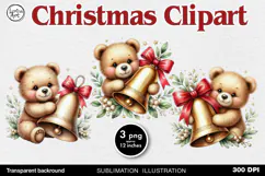 Cozy Christmas. Christmas Bell. PNG sublimation Product Image 1