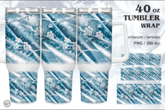 Cristmas Tumbler Sublimation, 40 oz Tumbler Wrap Product Image 1