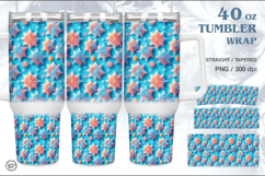 Cristmas Tumbler Sublimation, 40 oz Tumbler Wrap Product Image 1