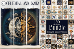 180 Celestial and Boho Tumbler Wraps, 20 oz, BUNDLE Product Image 1