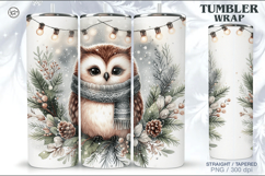 Christmas Seamless Tumbler Wrap 20 oz Product Image 1
