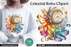 Celestial Boho Sublimation design PNG Product Image 1