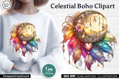 Celestial Boho Sublimation design PNG Product Image 1