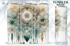4 Boho Celestial Tumbler Wrap | Winter Dreamcatcher 20 oz Product Image 3