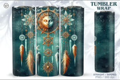 4 Boho Celestial Tumbler Wrap | Winter Dreamcatcher 20 oz Product Image 5