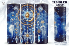 Christmas Celestial Tumbler Wrap 20 oz Product Image 1