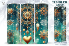 Christmas Celestial Tumbler Wrap 20 oz Product Image 1
