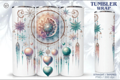 4 Boho Celestial Tumbler Wrap | Winter Dreamcatcher 20 oz Product Image 2