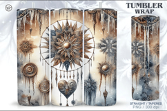 Christmas Celestial Seamless Tumbler Wrap 20 oz Product Image 1