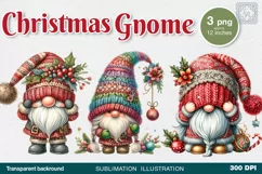 Christmas Gnome. Christmas clipart. PNG sublimatio Product Image 1