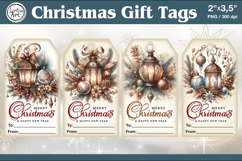 Christmas Gift Tags| Lanterns | PNG Sublimation Product Image 1