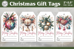 Christmas Gift Tags| Ball | PNG Sublimation Product Image 1