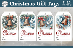 Christmas Gift Tags|Christmas Bell| PNG Sublimation Product Image 1