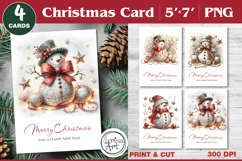 Merry Christmas Card. Printable card Product Image 1