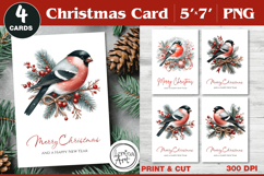 Merry Christmas Card. Printable cards Product Image 1