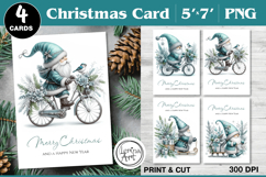 Merry Christmas Card. Printable cards Product Image 1