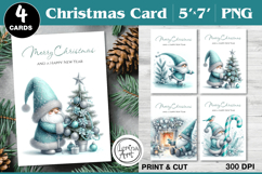 Merry Christmas Card. Printable cards Product Image 1