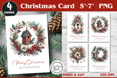 Merry Christmas Card. Printable cards Product Image 1