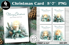 Merry Christmas Card. Printable cards Product Image 1