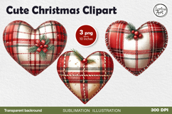 Christmas Heart. Christmas clipart. PNG sublimation Product Image 1