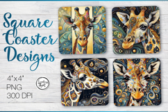 Giraffe Coaster Sublimation Product Image 1