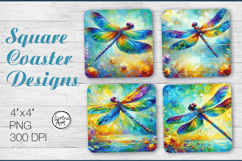 Dragonfly Coaster Sublimation, Under the Sky Product Image 1