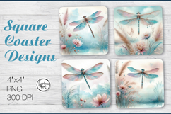 Dragonfly Coaster Sublimation, Under the Sky Product Image 1