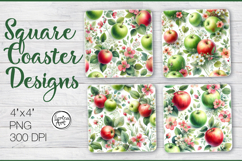 Fruits. Apple. Coaster Sublimation Product Image 1