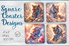 Mother's love Coaster Sublimation, 4 PNG Product Image 1