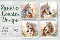 Mother's love Coaster Sublimation, 4 PNG Product Image 1