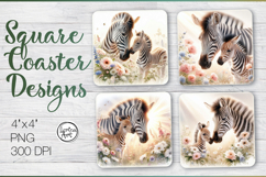 Mother's love Coaster Sublimation, 4 PNG Product Image 1