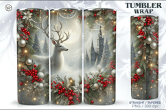 Christmas Tumbler Wrap 20 oz Product Image 1