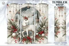 Christmas Seamless Tumbler Wrap 20 oz Product Image 1