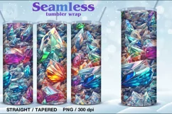 Crystal Seamless Tumbler Sublimation, 20 oz Straight/Tapered Product Image 2