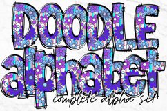 Doodle Alphabet PNG, Alphabet Letters PNG Bundle, Hand Drawn Product Image 1