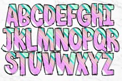 Doodle Alphabet PNG, Alphabet Letters PNG Bundle, Hand Drawn Product Image 2