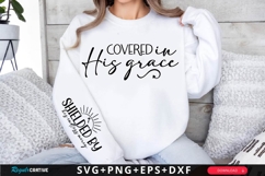 Covered in His Grace SVG Design Product Image 1