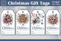 Christmas Gift Tags|Bird house | PNG Sublimation Product Image 1