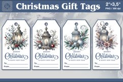 Christmas Gift Tags|Lanterns | PNG Sublimation Product Image 1
