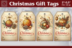 Christmas Gift Tags| Ball | PNG Sublimation Product Image 1