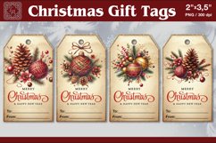 Christmas Gift Tags| Ball | PNG Sublimation Product Image 1
