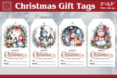 Christmas Gift Tags| Snowman | PNG Sublimation Product Image 1