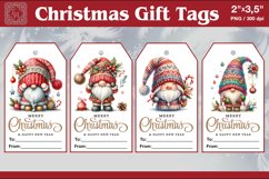 Christmas Gift Tags|Gnome| PNG Sublimation Product Image 1