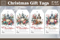 Christmas Gift Tags|Lantern| PNG Sublimation Product Image 1