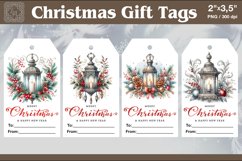 Christmas Gift Tags|Lantern| PNG Sublimation Product Image 1