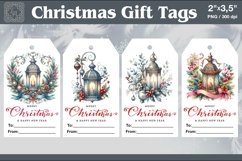 Christmas Gift Tags|Lantern| PNG Sublimation Product Image 1