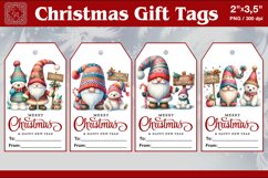 Christmas Gift Tags|Gnome| PNG Sublimation Product Image 1